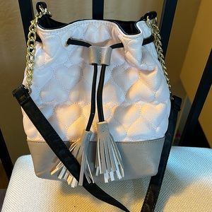 Betsey Johnson bag light pink with grey bottom